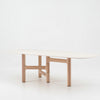 ZANDY Dining Table 250cm - White & Natural