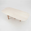 ZANDY Dining Table 250cm - White & Natural
