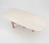 ZANDY Dining Table 250cm - White & Natural