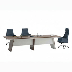 ANDERS Boardroom Table 320cm - Hazelnut & Beige