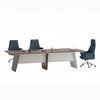 ANDERS Boardroom Table 320cm - Hazelnut & Beige