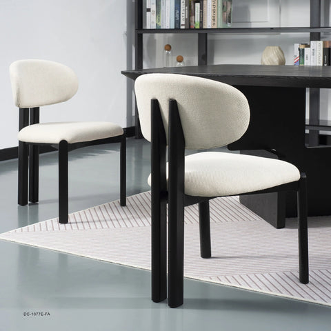BERLY Dining Chair - Black & Natural