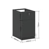 KENTO Drawer Filing Pedestal Cabinet - Black