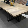 VIDAL Boardroom Table 3.6m x 1.2m - Warm Oak & Black