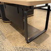 220-240cm VENTURA Reversible Executive Desk - Left or Right Return - Oak & Black