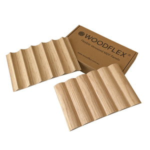 WOODFLEX FLOW FLEXIBLE VENEER SLIM PANELS - SAMPLES - SET OF 2