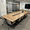 VIDAL Boardroom Table 3.6M x 1.2m  - Mahogany Colour