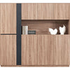 ADRIANO Display Unit  218cm - Light Brown
