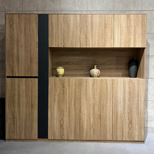 ADRIANO Display Unit  218cm - Light Brown