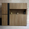 ADRIANO Display Unit  218cm - Light Brown