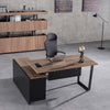ADRIANO Reversible Executive Office Desk 160-180cm - Light Brown