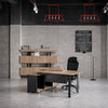 TRIBECA | ADRIANO 1.6-1.8m Reversible Executive Office Desk 160-180cm - Warm Oak