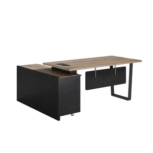 TRIBECA | ADRIANO 1.6-1.8m Reversible Executive Office Desk 160-180cm - Warm Oak