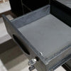 ADRIANO Black Executive Office Desk Reversible 165-180cm - Black Concrete