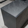 ADRIANO Black Executive Office Desk Reversible 165-180cm - Black Concrete