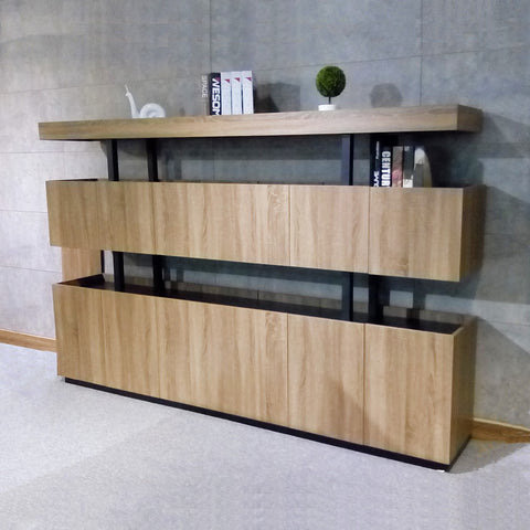 TRIBECA Display Unit  200cm - Warm Oak - innovatec.com.au