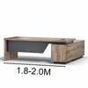 BALDER Executive Desk with Left Return 1.8-2.0M - Warm Oak & Black