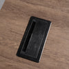 BALDER Executive Desk with Right Return 2.2-2.4M - Warm Oak & Black
