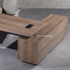 BALDER Executive Desk with Left Return 1.8-2.0M - Warm Oak & Black