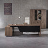 TRIBECA | Balder 1.8–2.0m Executive Desk, Right Return – Warm Oak & Black