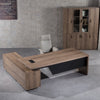 TRIBECA | Balder 1.8–2.0m Executive Desk, Right Return – Warm Oak & Black
