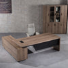 TRIBECA | Balder 1.8–2.0m Executive Desk, Right Return – Warm Oak & Black
