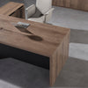 TRIBECA | Balder 1.8–2.0m Executive Desk, Right Return – Warm Oak & Black