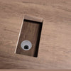BALDER Executive Desk with Left Return 2.2-2.4M - Warm Oak & Black