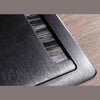 BALDER Executive Desk with Right Return 1.8-2.0M - Warm Oak & Black