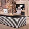 PHOENIX Executive Desk with Right Return 2.8M - Warm Oak & Black