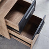 Daxton Mobile Pedestal Cabinet 41cm - Warm Oak & Black