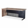 AFTAN BLACK HAWK Limited Edition - Executive Desk Pedestal & Left Mobile Return 180cm - Warm Oak &Black