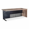 AFTAN BLACK HAWK Limited Edition - Executive Desk Pedestal & Right Mobile Return 180cm - Warm Oak &Black