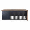 AFTAN BLACK HAWK Limited Edition - Executive Desk Pedestal & Left Mobile Return 180cm - Warm Oak &Black
