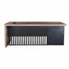 AFTAN BLACK HAWK Limited Edition - Executive Desk Pedestal & Right Mobile Return 180cm - Warm Oak &Black