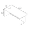 AFTAN Executive Desk Right Panel 180cm - Warm Oak & Black