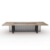 VIDAL Boardroom Table 2.4m x 1.2m - Warm Oak & Black