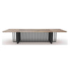 VIDAL Boardroom Table 3.0m x 1.2m - Warm Oak & Black