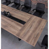 VIDAL Boardroom Table 3.6m x 1.2m - Warm Oak & Black