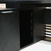 PHOENIX Black Executive Desk with Left Return 2.2M - Black Concrete