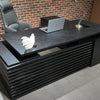 PHOENIX Black Executive Desk with Left Return 2.2M - Black