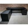 PHOENIX Black Executive Desk with Left Return 2.2M - Black