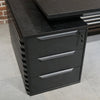 PHOENIX Black Executive Desk with Right Return 2.2M - Black Concrete