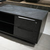 DAXTON Black Executive Desk with Right Return 2.4M - Black