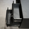 DAXTON Black Executive Desk with Left Return 2.4M - Black Concrete