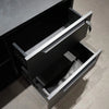 DAXTON Black Executive Desk with Right Return 2.4M - Black Concrete