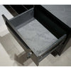 DAXTON Black Executive Desk with Right Return 2.4M - Black Concrete