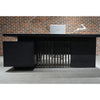 DAXTON Black Executive Desk with Right Return 2.4M - Black Concrete