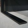 AFTAN Black Executive Desk with Pedestal & Left Mobile Return 180cm - Black Concrete