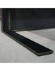 AFTAN Black Executive Desk with Pedestal & Right Mobile Return 180cm - Black Concrete